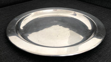 Gunther Lambert Tablett Teller Servierteller silber Durchmesser 32 cm, Höhe 2 cm