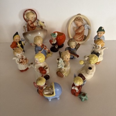 Sammlung Goebel Hummel Kleinfiguren Kerzenhalter Weihnachtsengel Engel ab 50er 