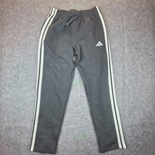ADIDAS - Women's Essentials Feel Cozy Open-Hem Pants Three Stripes NEW