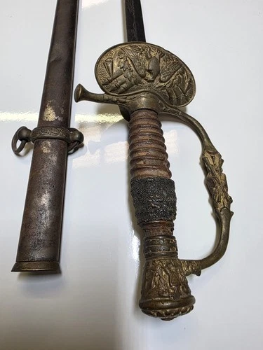 US Civil War M1860 Staff & Field Officers Sword with Scabbard