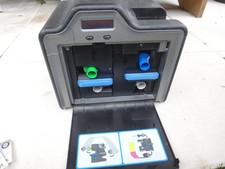 Fargo HDP5000 Dual Sided ID Card Printer Used Black - HDP Retransfer Lamination