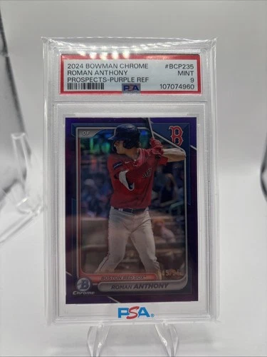 2024 Bowman Chrome - Prospects Roman Anthony #BCP-235 Purple Refractor /250 (RC)