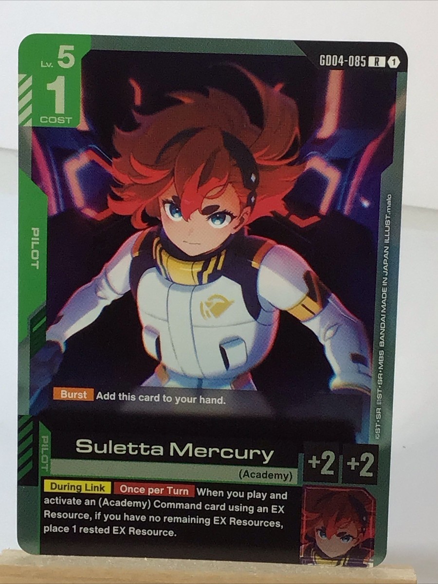 Suletta Mercury GD04-085 R Phantom Aria Rare Foil New Gundam Card