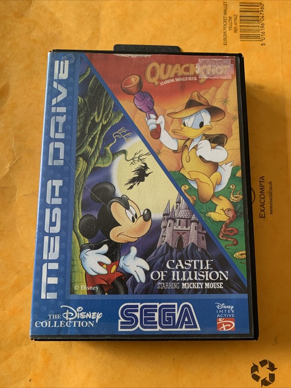 Castle Of Illusion Quackshot Sega Mega Drive Complete PAL - CIB Rare Retro