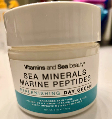 Vitamins and Sea beauty Sea Minerals Marine Peptides Day Cream Face/Neck 6 oz