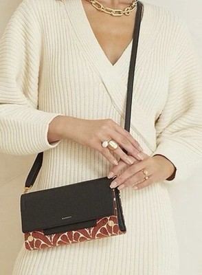 Hammitt AJ Texas Tapestry Leather Crossbody Clutch Bag Handbag NWT MSRP $375