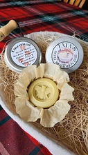 Handmade Goat Milk Lotion Bar Beeswax Shea Hemp  Sunflower Kokum Tallow