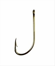 Eagle Claw Plain Shank Offset Hook, Bronze, 10 (084AH-10)