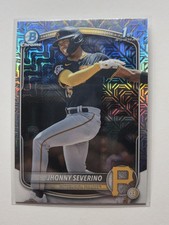 2025 Bowman Chrome 1st Refractor Mojo Jhonny Severino BCP 233 Pirates