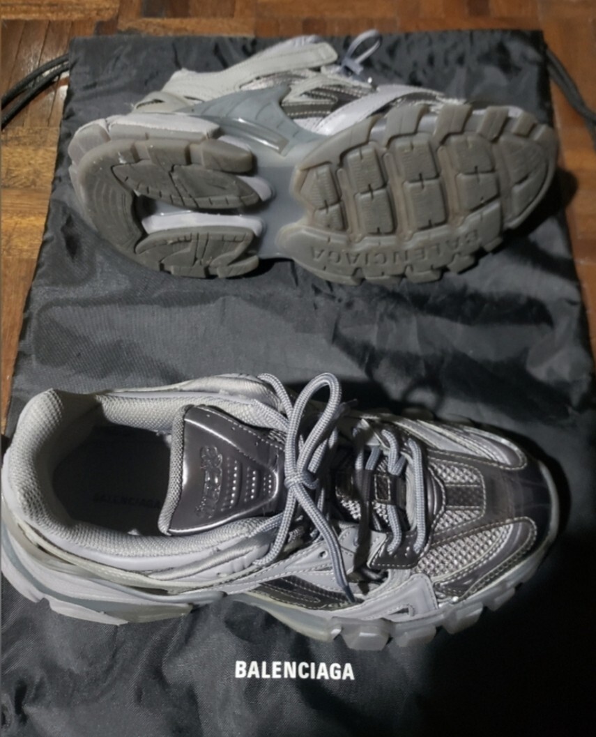 BALENCIAGA Track 2 スニーカー 38 Balenciaga track 2 silver gray EU 38 | eBay