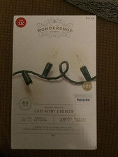 60ct LED Smooth Mini Christmas String Lights Warm White 1E Wondershop