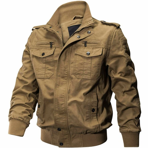 Herren MA-1 Bomberjacke Pilot Fliegermäntel Militär Cargo Jacke Jacken für Mann - Bild 3 von 26
