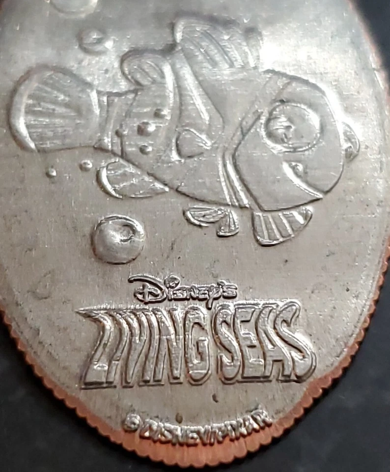 RARO DISNEY EPCOT LIVING SEAS ENCONTRAR NEMO CRUSH - Cuarto alargado/prensado Foto 4 de 4