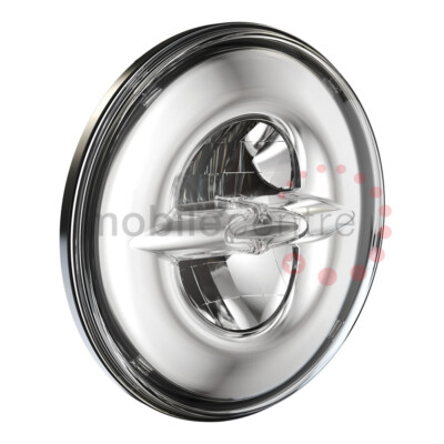 JW Lautsprecher 0552861 Modell 8720 LED Motorrad Scheinwerfer CHROM 7'' rund PAR56 ECE