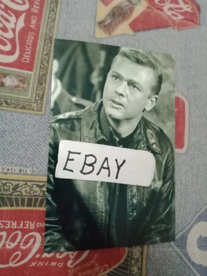 MARTIN MILNER, LEATHER JACKET, GLOSSY B&W 4X6 PHOTO BRAND NEW 