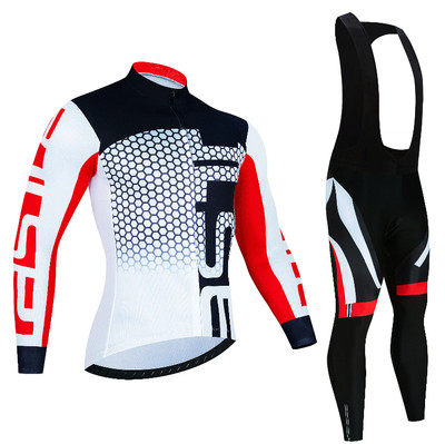 Winter Cycling Se, Bib Sleeves and Long Mountain Bike Pants for Men