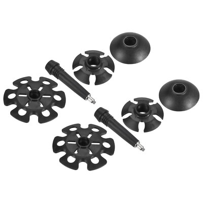 8Pcs Trekking Pole Accessories Set Walking Hiking Stick Snow Mud Baskets  Black UK