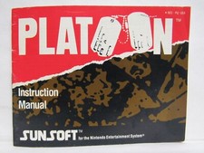 PLATOON Instruction Manual - No Game NES Nintendo