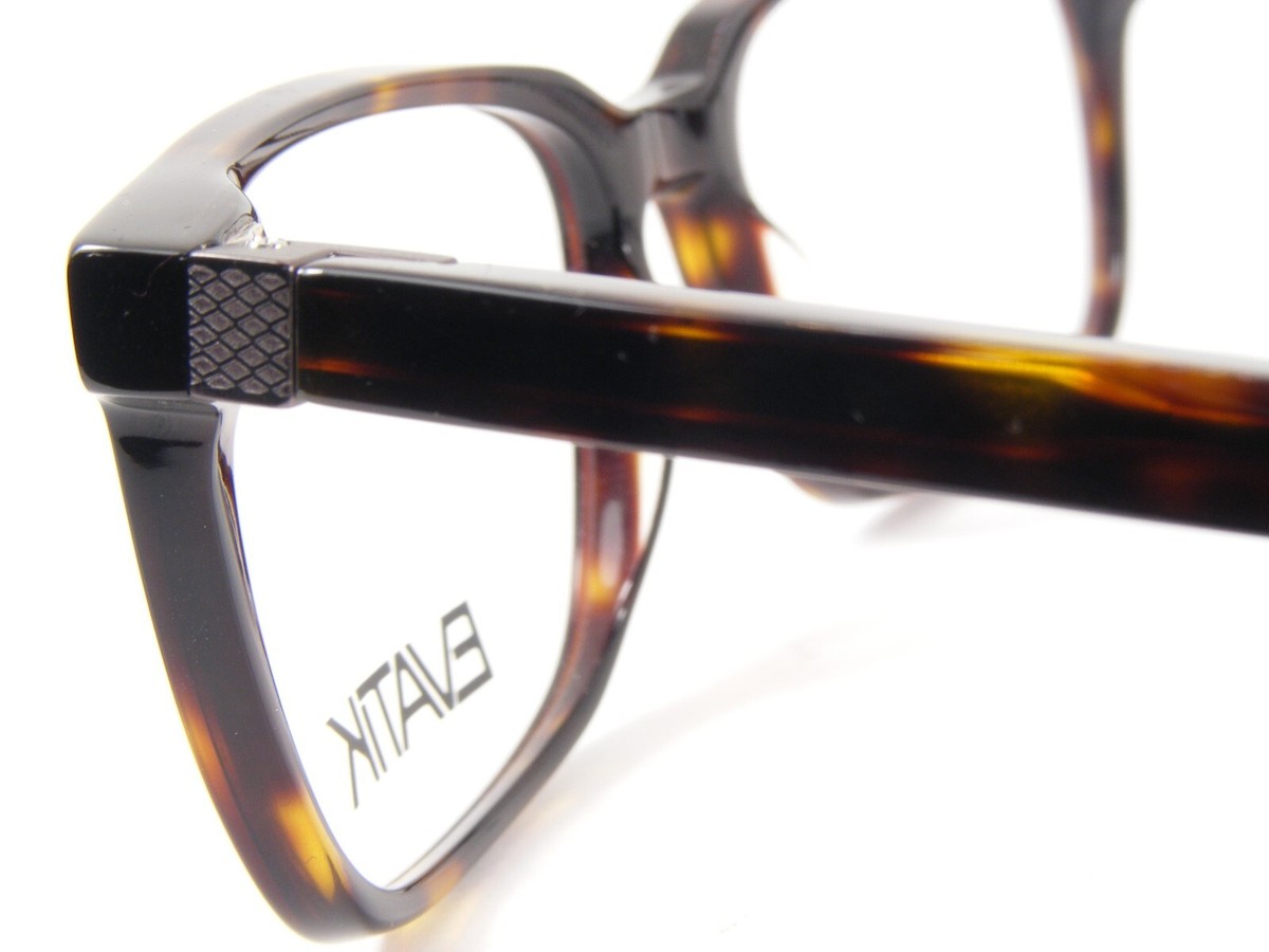 Evatik Collection Tortoise Acetate Frames w/Black Lens Eye/Sunglasses Ret. $212 EVATIK E-9142 974 Tortoise EYEGLASSES GLASSES PLASTIC FRAME  main image 2