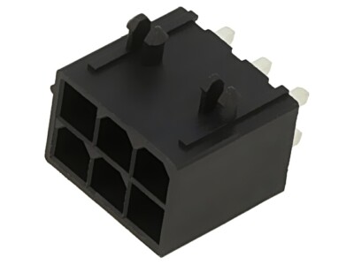 45718-0002 MF Jr Vert. Hdr Assy Spl Polz 6Ckt Tin MOLEX