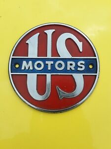 Us Electric Motors Badge Emblem Us Motors Sign Ebay