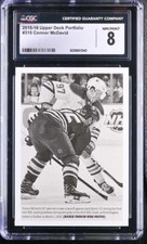 CGC NM-MT 8 2015-16 Upper Deck Portfolio 315 Connor McDavid RC Rookie Card
