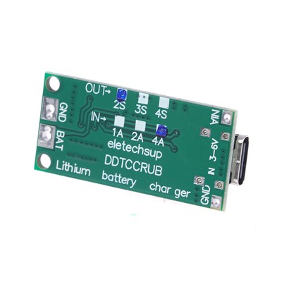 Type C BMS 2S 3S 4S 1A 2A 4A 18650 Lithium Battery Charger Board USB C Mod Y4