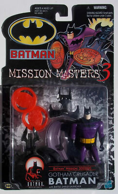 Gotham Crusader Batman & Battle Shield Launcher Mission Masters Animated Series