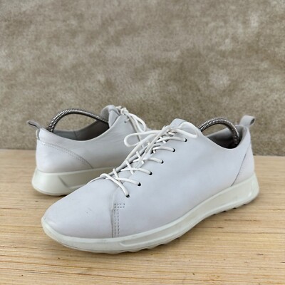 Ecco Flexure womens Runner Tie Sneakers EUR 41 US 10 leather lace up white