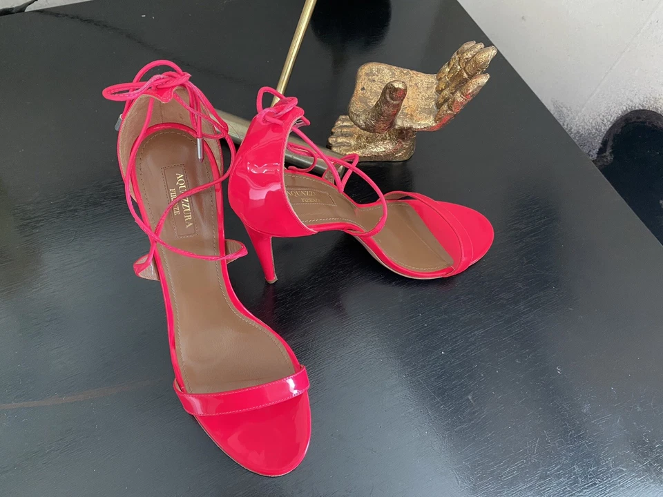 Неоновые розовые сандалии aquazzura 40,5 - Изображение 4 из 4
