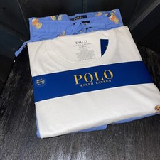 Polo Ralph Lauren BEACH BALL BEAR Pajama 2 Piece Set Men  s Size XL - NWT