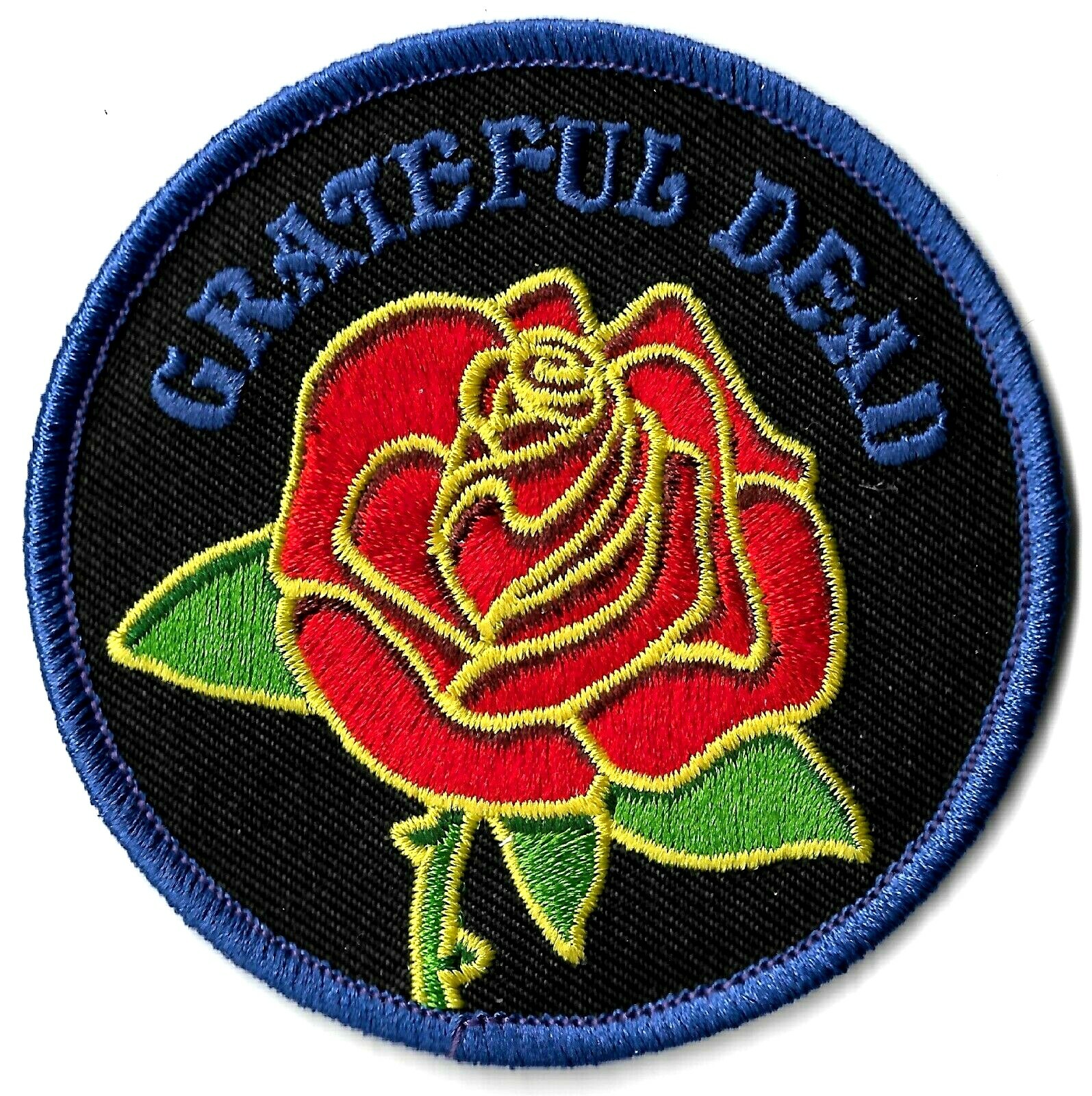 The Grateful Dead - Rose Patch [Embroidered] Rock Emblem Symbol Badge ...
