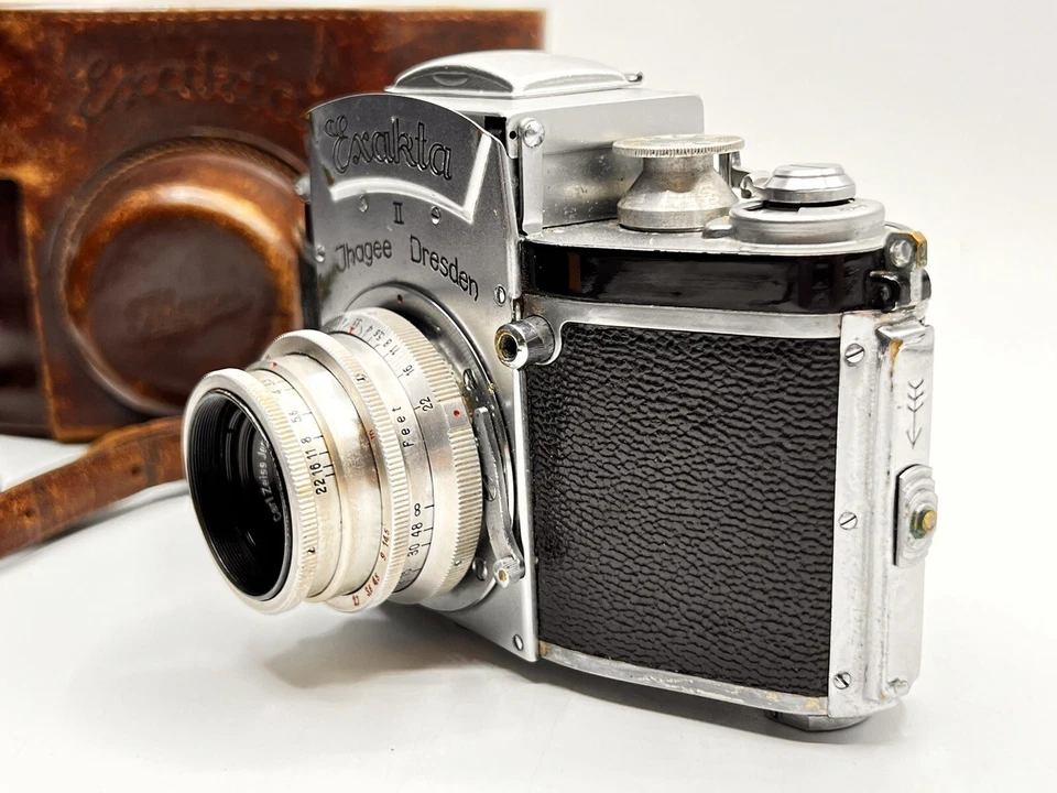 Exakta II Ihagee Dresden mit Carl Zeiss Tessar 3,5/50 T #3693431-95 - Bild 2 von 4
