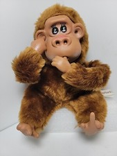 Russ Berrie Rutherford III Monkey Sucks Thumbs, Toes 10 Plush Taiwan Vintage