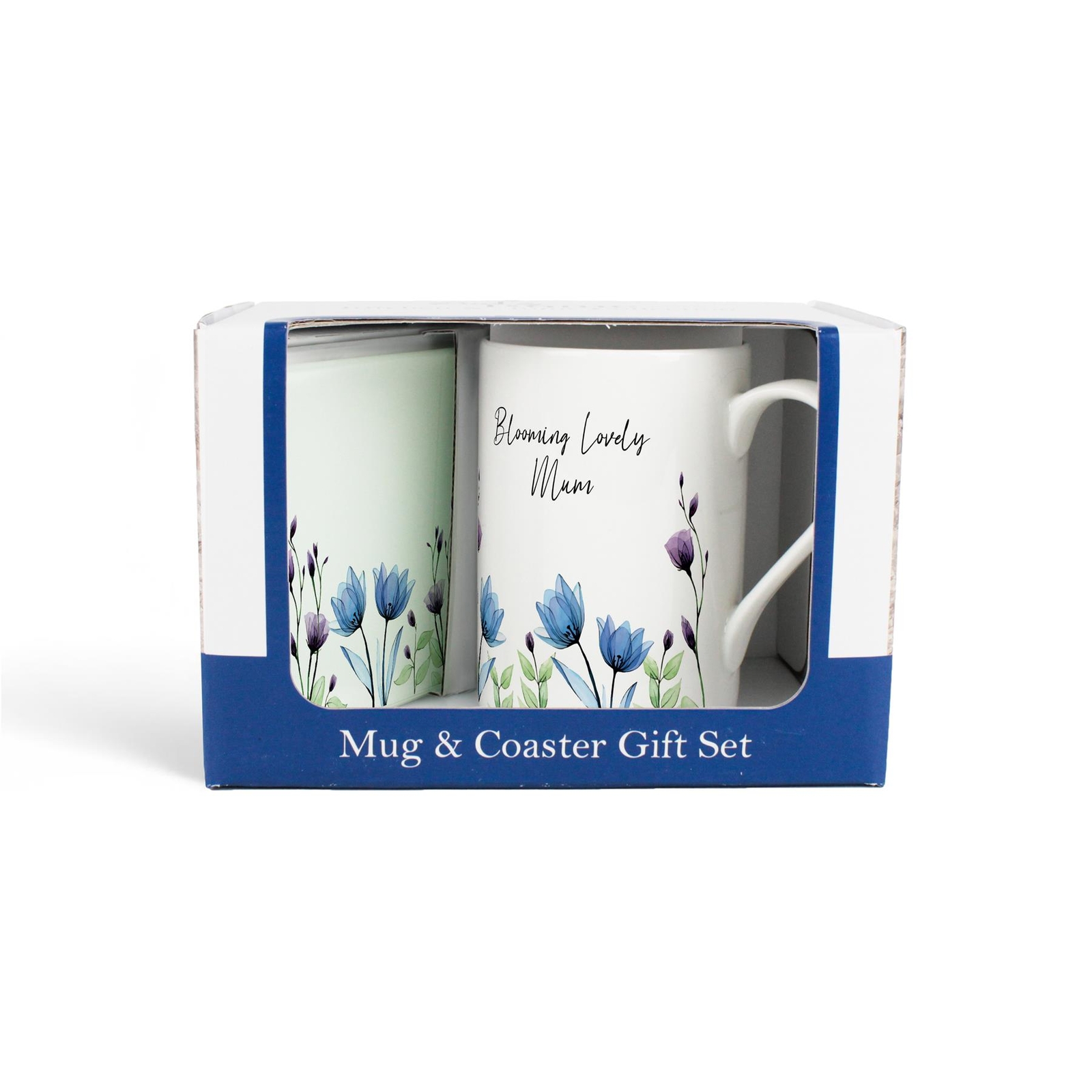 Blooming Lovely Mum Bone China Mug & Coaster Set - Floral Present