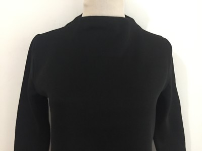 ZARA KNIT High Collar Shift Dress Black Size S | eBay