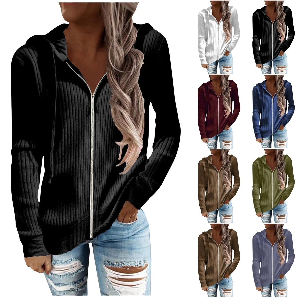 open front sweatshirt