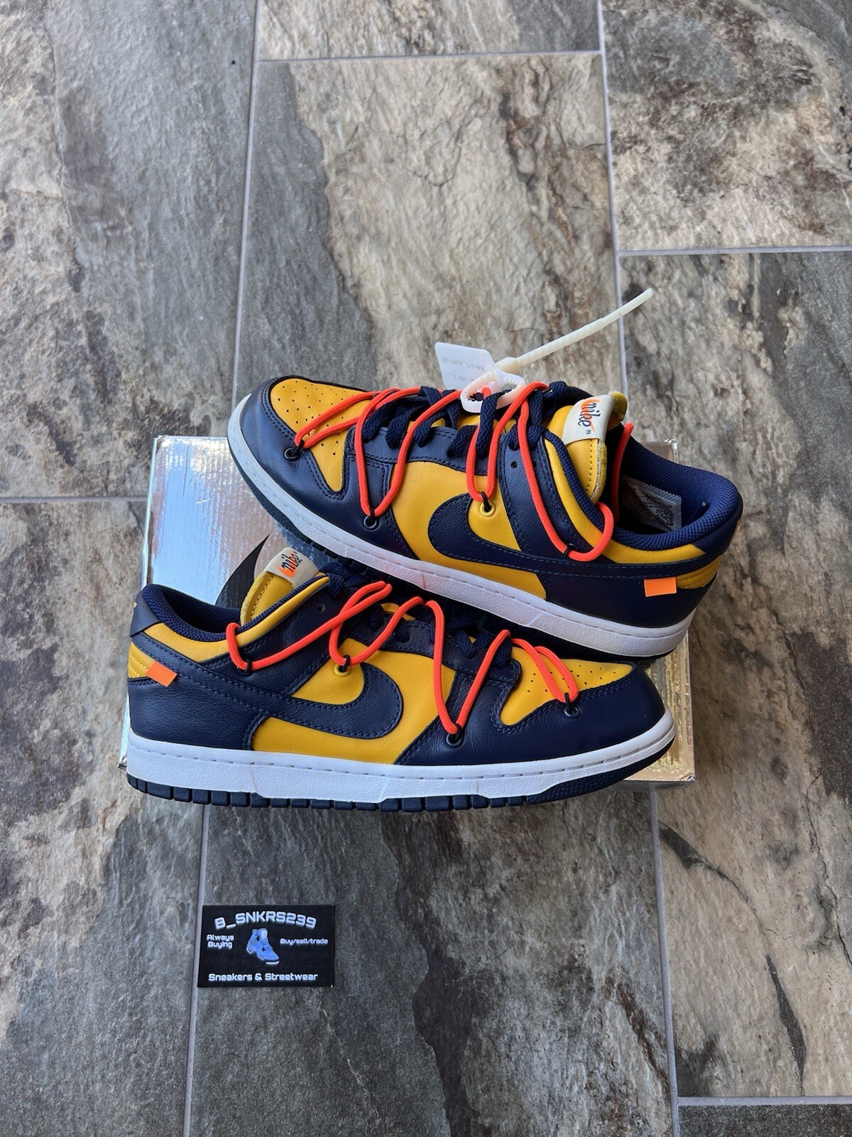 OFF WHITE X NIKE Nike Dunk Low x OFF WHITE University G 2019 da uomo taglia 8 5