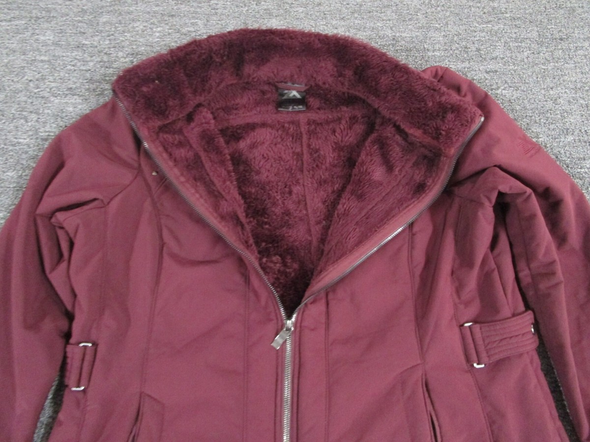 Zeroxposur Puffer Jacket Coat Womens XL Purple Full Zip Zeroxposur Puffer Jacket Coat Womens XL Purple Full Zip