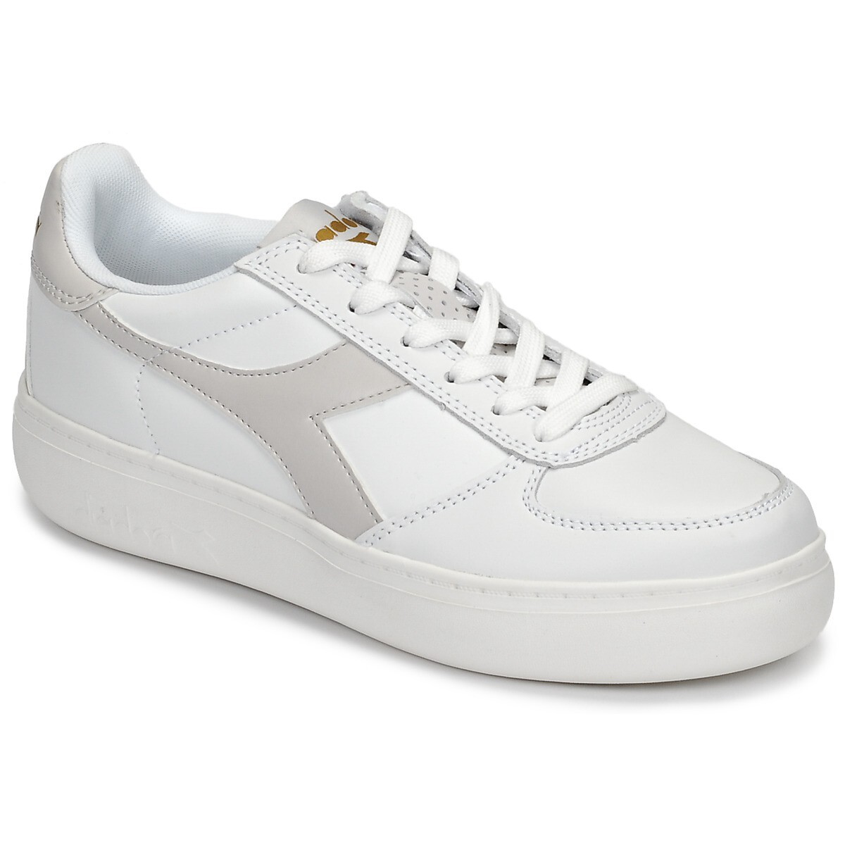 DIADORA B Elite Wide Women's Genuine Leather Trainers White/Grey Size UK  EU 38