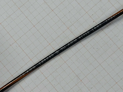 Atlas Wire #16awg 26x30T UL-1007/1569 Lead Wire 300V Black/Orange Stripe /100ft