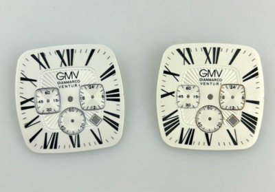 Lager 2 Zifferblätter Gmv gianmarco venturi 33mm Für Uhrwerk chrono Quarz Parts
