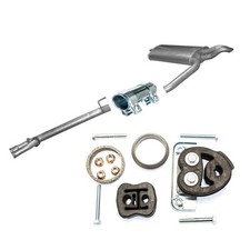 Nachschalld&auml;mpfer Auspuff Mercedes E-Klasse W210 2.7CDi TDl  Kombi+ Anbausatz