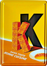 Plaque métal bouillon Kub by Clouet Editions, neuve 🔔