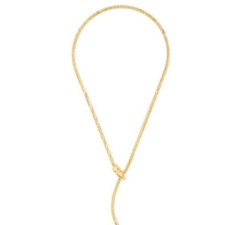 14k Yellow Gold 18" Snake Chain Necklace with Adjustable Head Clasp 9gr 2.7MM