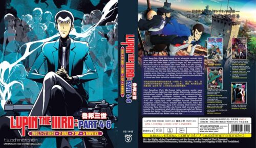 DVD ANIME~DOPPIATO INGLESE~Lupin The Third Part 4-6 (1-72End+2 OVA+2 SP+5 film) - Foto 1 di 5