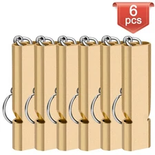 1-10Pack 120db Loud Emergency Survival  Whistle Camping Hiking Keychain Outdoor