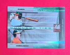 Dennis Raben Mark Sobolewski ~ 2008 Donruss Elite ~ College Ties Green /1500 #28
