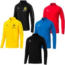 PUMA BVB, FINAL 1/4 Zip Training Trainingsshirt Fußball Fitness Langarm Shirt
