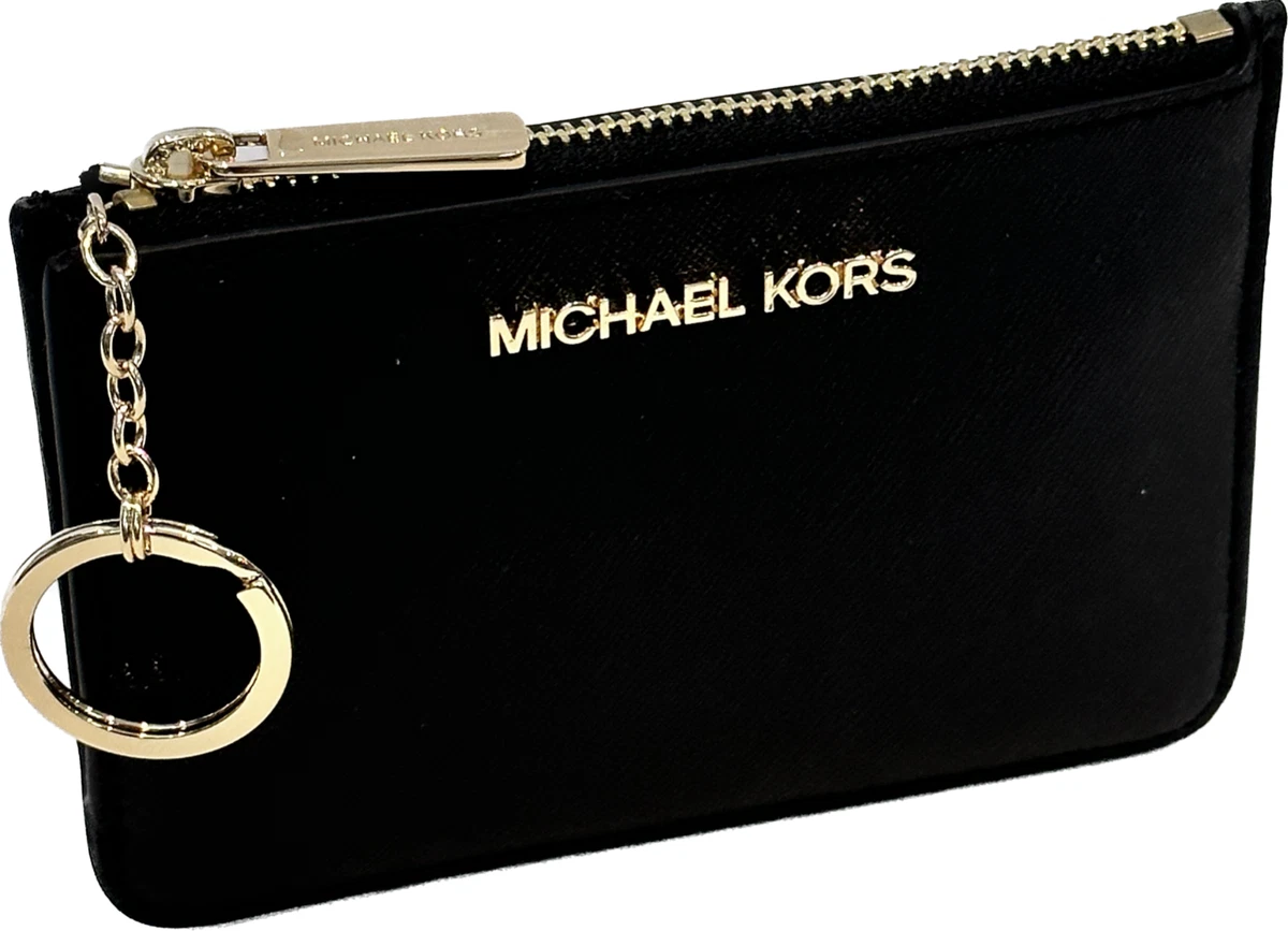 Michael Michael Kors Bags | Michael Kors Jet Set Travel Small Coin Pouch ID Black | Color: Black | Size: Os | Mfposhgal's Closet